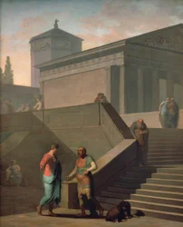 Scena di Andria (ispirata alla commedia di Terenzio)
