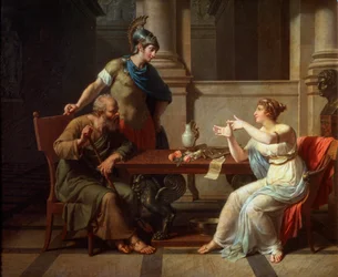 Socrate e Alcibiade presso Aspasia, 1801