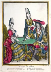 Le Jeu de Dez (Gioco dei Dadi), fine XVII secolo