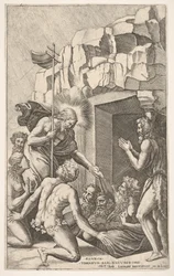 Cristo nel limbo, dopo Raffaello, 1541