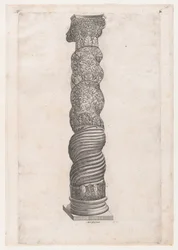 Speculum Romanae Magnificentiae: Colonna Grottesca Avvolgente in San Pietro