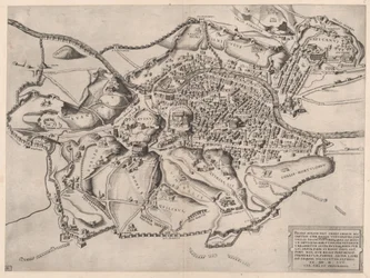 Speculum Romanae Magnificentiae: Vista di Roma da est