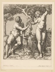 Adamo ed Eva tentati dal serpente