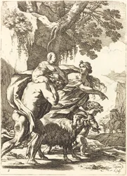 Fauno e baccante con un bambino
