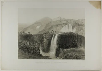 Cascate di Tivoli, tavola diciotto da Italie Monumentale et Pittoresque