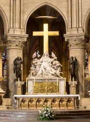 Discesa dalla croce, altare maggiore, Notre Dame, Parigi, 1695-1705 circa (marmo)