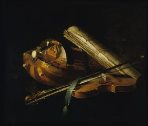 Natura morta con strumenti musicali