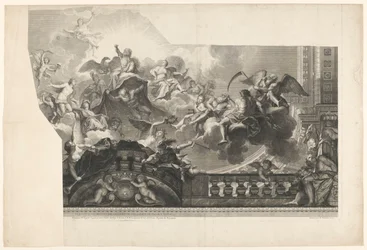 Affresco del soffitto con riunione di dei (tavola 2)