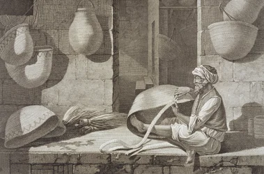 Il cestinaio, dal Volume II Arti e Mestieri di 