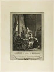 La Toilette, da Monument du Costume Physique et Moral de la fin du Dix-huitième siècle