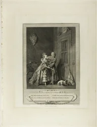 Chiamata inattesa, da Monument du Costume Physique et Moral de la fin du Dix-huitième siècle