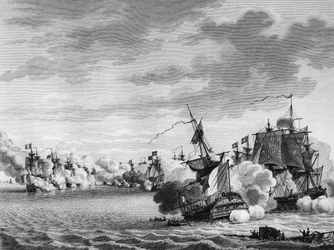 Guerra della Rivoluzione francese e movimenti antirivoluzionari: Battaglia della nave francese Avenger de Peuple guidata dal capitano Renaudin il 3 giugno