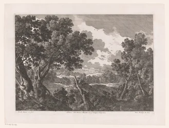 Paesaggio con alberi