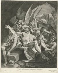 Deposizione di Cristo con angeli