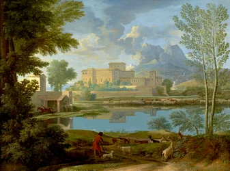 Paesaggio con calma, 1650-1