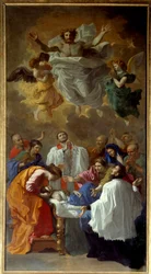 San Francesco Saverio che riporta in vita la figlia di un residente di Cangoxima in Giappone