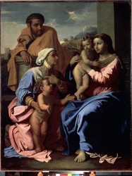 La Sacra Famiglia con San Giovanni Battista e Santa Elisabetta