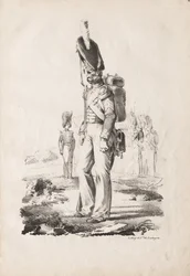 Costumi militari: Sergente di fanteria, 1817-18