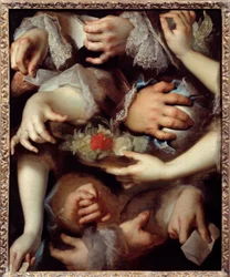 Studi di mani. Dipinto di Nicolas de Largillière (1656-1746)