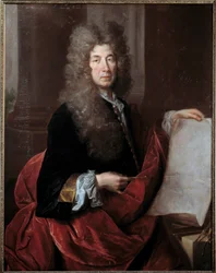 Ritratto di Jules Hardouin Mansart (1646-1708) architetto e sovrintendente degli edifici di Luigi XIV