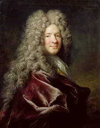 Ritratto di un uomo con una veste viola, c.1700