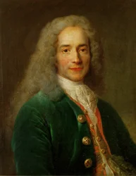 Voltaire da giovane (olio su tela)