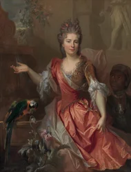 Ritratto di donna, forse Madame Claude Lambert de Thorigny..., 1696