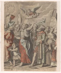 Trionfo di Cristo con figure del Vecchio e Nuovo Testamento (seconda parte)