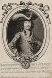 Ritratto inciso di Luigi, Duca di Borgogna (1682-1712)