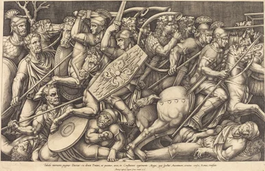 Soldati romani che combattono i Daci