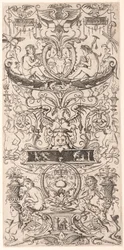 Pannello ornamentale con iscrizione "Victoria Augusta"