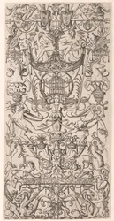 Pannello ornamentale con gabbia per uccelli