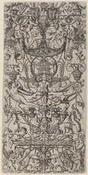 Pannello Ornamentale con una Gabbia per Uccelli