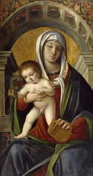 Pannello del Trittico con la Madonna e il Bambino