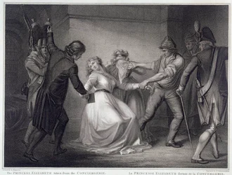 Rivoluzione francese: la sorella del re Luigi XVI Elisabetta di Francia (1764-1794) fu rilasciata dalla prigione della Conciergerie il 10/05/1794