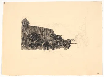 Studio per "Re Abele e i funai"
