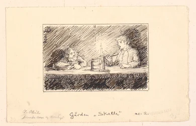 Illustrazione per Strandvarslet e kirkegrimen