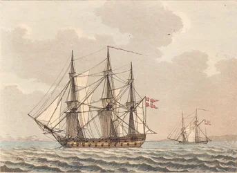 Una nave da guerra danese all
