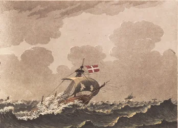Una nave danneggiata, segnalando loots