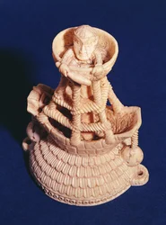 Parte superiore della Saliera del Maestro della Nave Araldica, Nigeria, Bini-Portoghese, c.1525-1600
