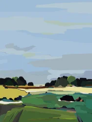 Scena di campagna astratta