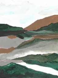 Astratto: Montagna e valle