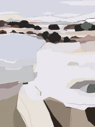 Paesaggio invernale astratto