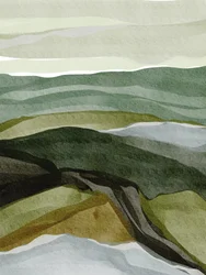 Paesaggio verde e sereno