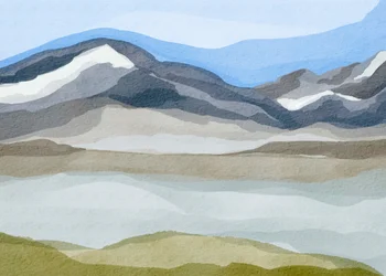 Sereno panorama montano