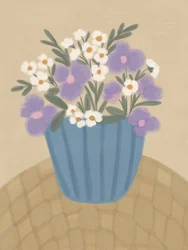 Fiori viola tenui