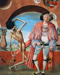 La morte che deride il conte (dettaglio)