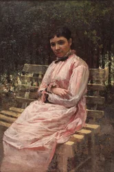 In un parco. Ritratto della moglie dell
