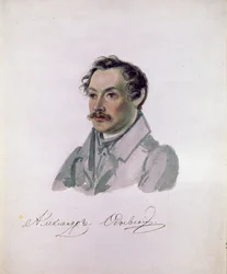 Ritratto del poeta e decabrista Conte Alexander I. Odoevsky