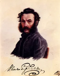 Ritratto del decabrista Ivan Horbachevsky 1800-1869, 1837